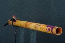 Yellow Cedar Burl Native American Flute, Minor, Bass A-3, #R2F (14)